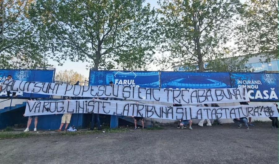 După înfrângerea cu Metaloglobus, ultrașii lui Farul Constanța au luat foc: „Jucători de Serie B, vă rupem picioarele!”