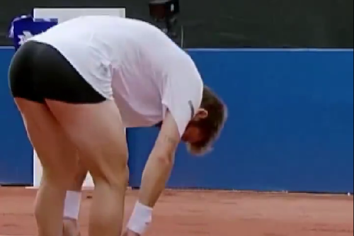 Corentin Moutet și-a dat jos pantalonii/Foto: X (Eurosport)