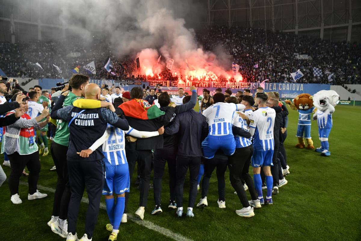Universitatea Craiova - petrecere titlu, foto: Cristi Preda / GSP (partea 1)