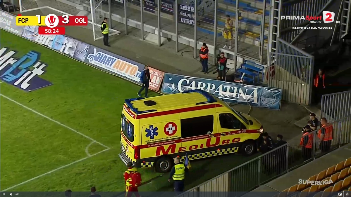 Aproape de o tragedie în Petrolul - Oțelul