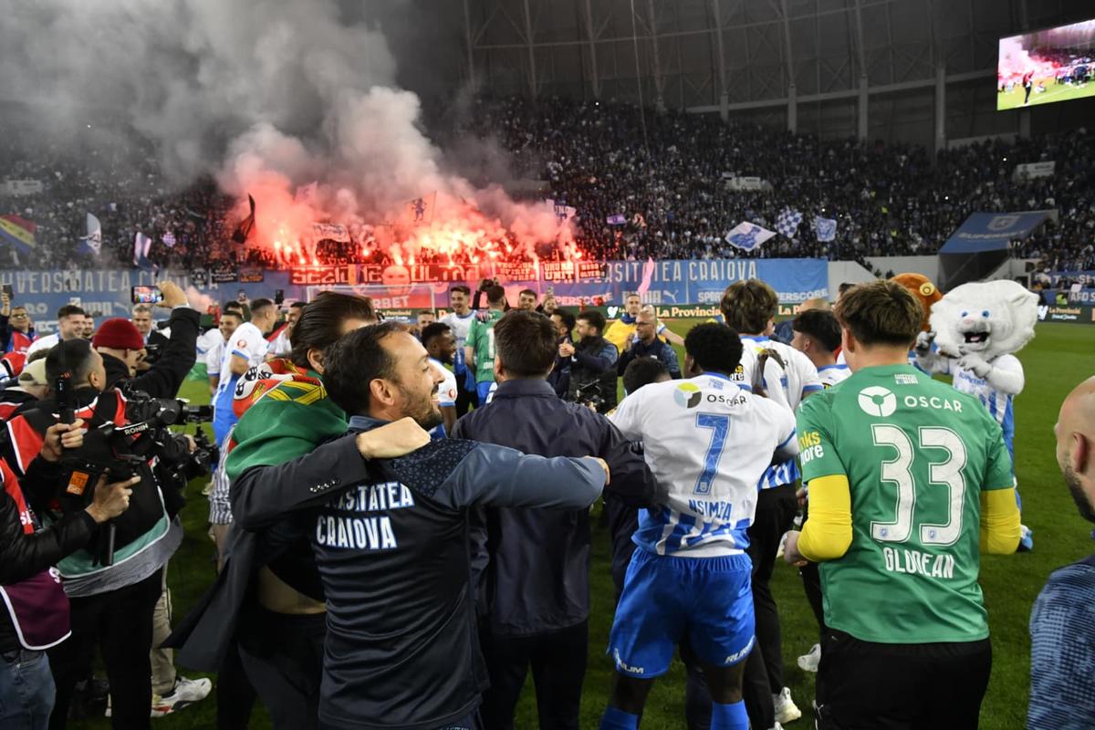 Universitatea Craiova - petrecere titlu, foto: Cristi Preda / GSP (partea 1)