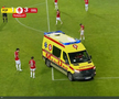 Aproape de o tragedie în Petrolul - Oțelul // Captură FOTO Prima Sport 2