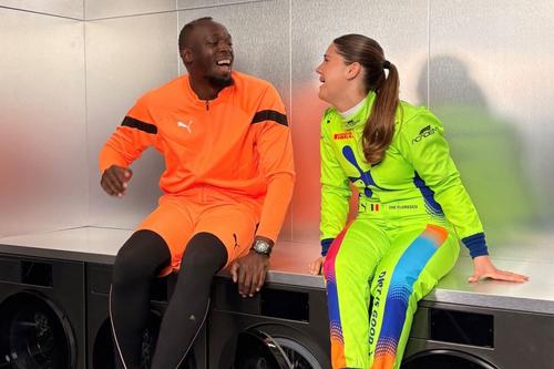 Usain Bolt și Zoe Florescu Potolea