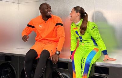 O tânără pilot din România, campanie publicitară alături de legendarul Usain Bolt