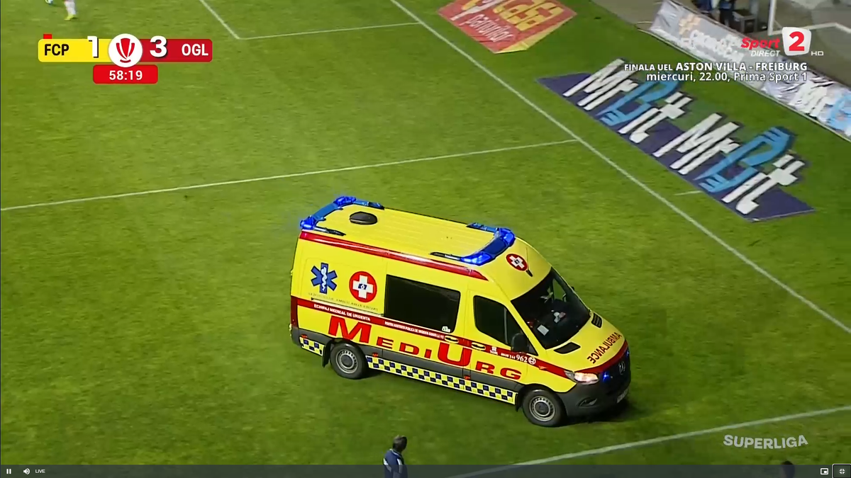 Aproape de o tragedie în Petrolul - Oțelul