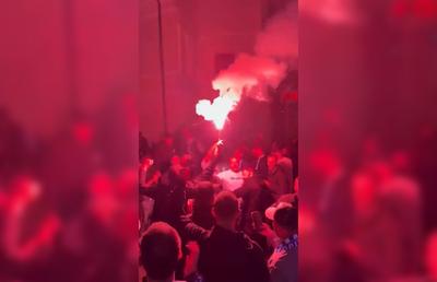 Noapte alb-albastră după câștigarea campionatului! Ce s-a întâmplat pe străzile din Craiova