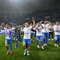 Mihnea Rădulescu, David Matei. Universitatea Craiova a câștigat titlul de campioană în Superligă. Foto: Cristi Preda (GSP.RO)