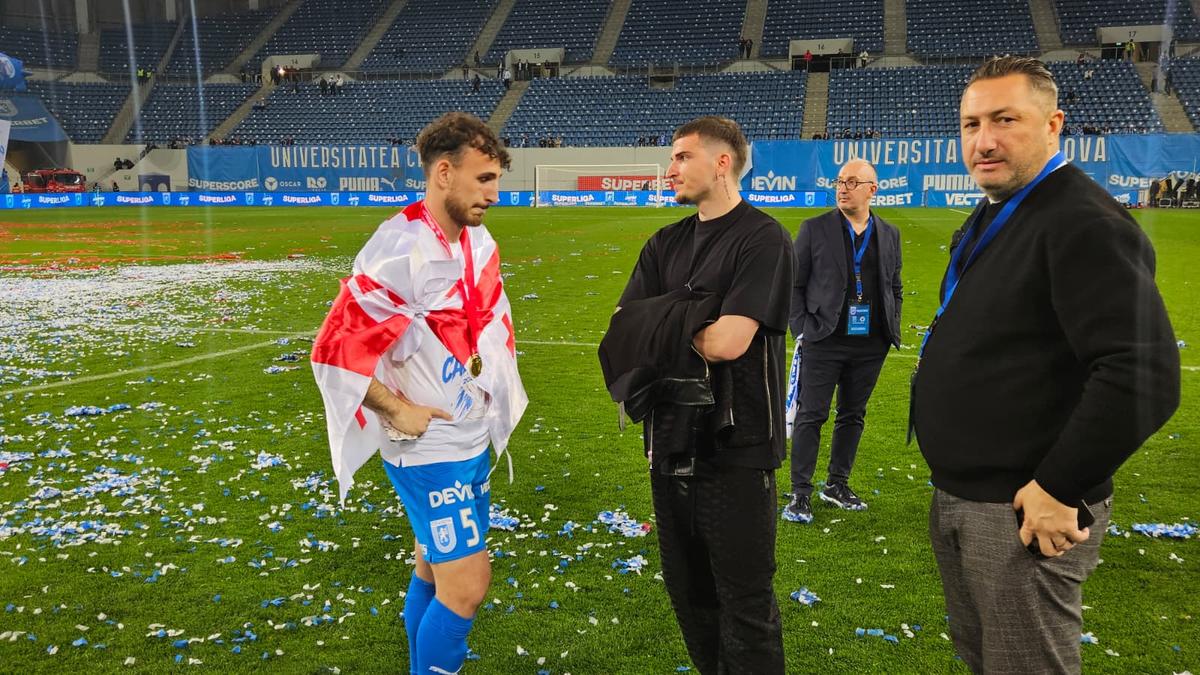Bucuria din spatele bucuriei la Craiova, după câștigarea titlului! Ce s-a întâmplat în culise, dincolo de camerele TV