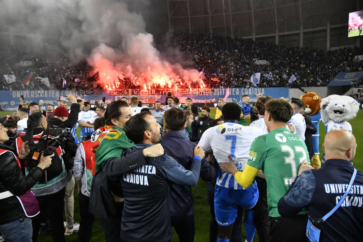 Universitatea Craiova - petrecere titlu, foto: Cristi Preda / GSP (partea 1)
