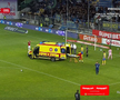 Aproape de o tragedie în Petrolul - Oțelul // Captură FOTO Prima Sport 2