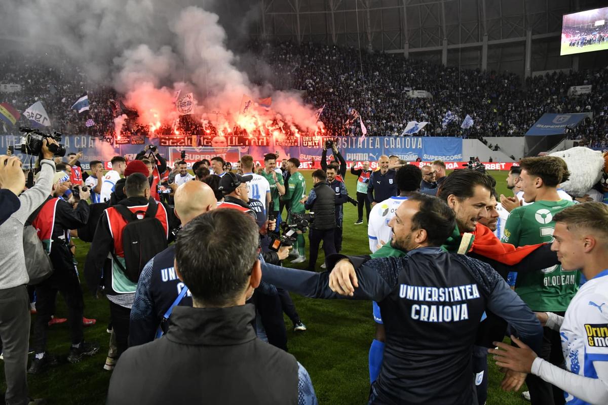 Universitatea Craiova - petrecere titlu, foto: Cristi Preda / GSP (partea 1)