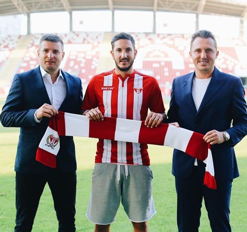 UTA continuă campania de achiziții cu Marko Vukcevic, fotbalist ce a evoluat în 6 rânduri naționala Muntenegrului / FOTO: Facebook @uta1945arad