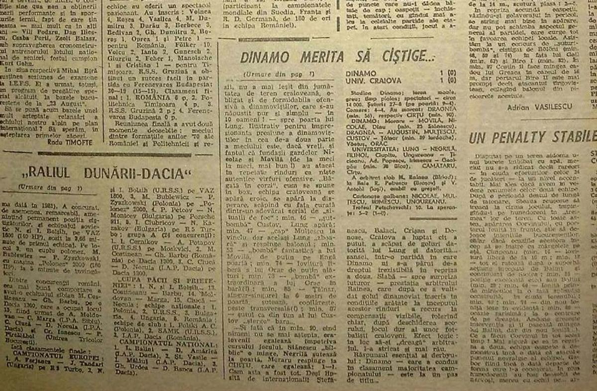 Cornel Dinu - 40 de ani de la ultimul meci - Retro GSP