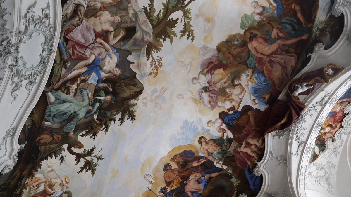 Pe urmele lui Napoleon » Dormitorul lui Bonaparte din palatul somptuos din Wurzburg, păstrat în starea lui originală