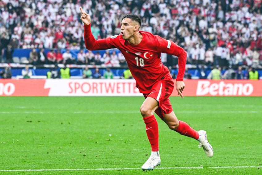 Mert Muldur (25 de ani), fundașul dreapta al Turciei, a reușit un gol fabulos în meciul cu Georgia de la EURO 2024/ foto Imago Images
