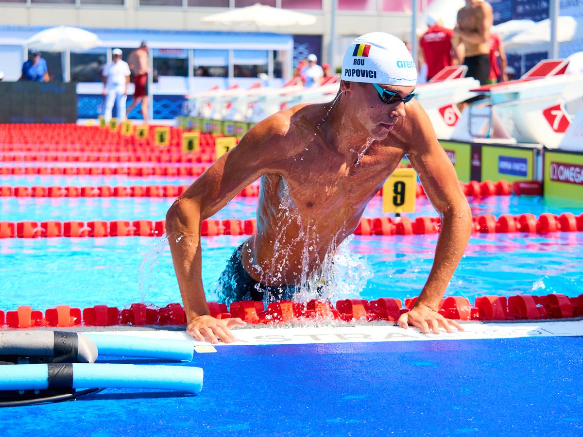 Cine a transmis la TV cursa lui David Popovici pentru aurul din proba de 100 de metri la Campionatele Europene de natație