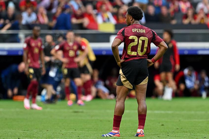 Lois Openda, după eșecul Belgiei cu Slovacia. Sursă foto: Imago
