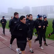 Nicolae Stanciu, antrenament pe timp de iarnă cu Unirea Alba Iulia. În prim plan