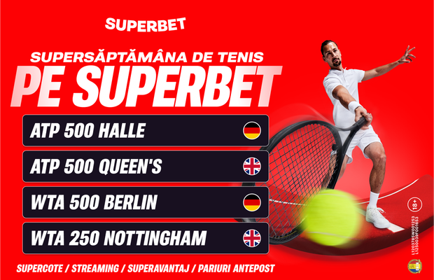 SuperSăptămâna de Tenis pe Superbet: bătălia starurilor în Germania și Marea Britanie