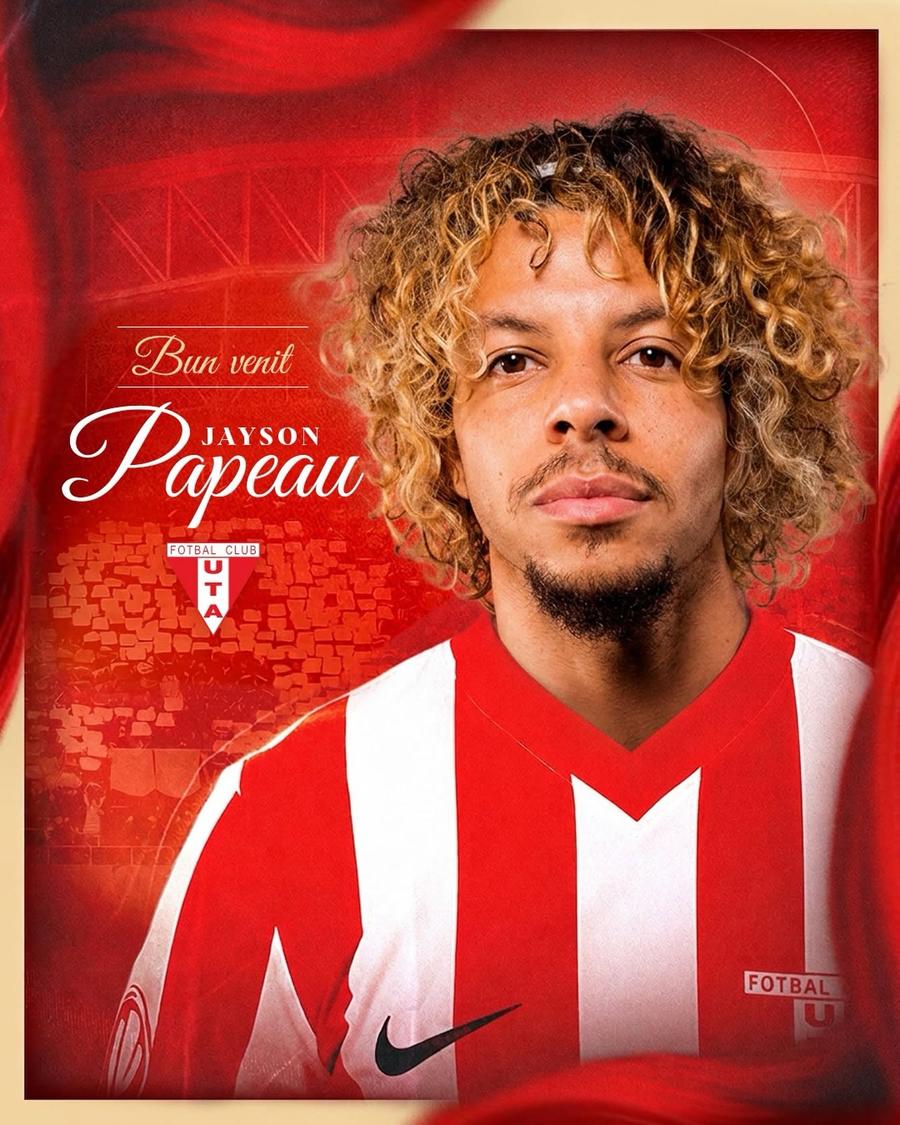 UTA Arad l-a prezentat oficial pe Jayson Papeau / Foto: Facebook UTA Arad Jayson Papeau a semnat și va evolua la a treia sa echipă din Superliga
