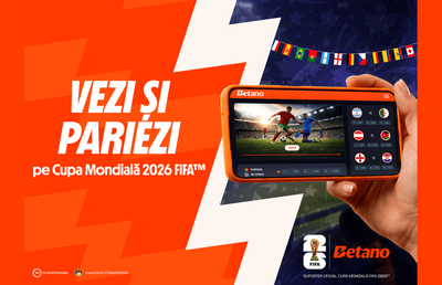 Pariuri live pe Betano: Cupa Mondială FIFA 2026, livestreaming, program meciuri, statistici și cote speciale