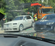 Rolls-Royce-ul lui Mirel Rădoi, ridicat de platformă în Capitală // Captură: TikTok @lucyskkrr