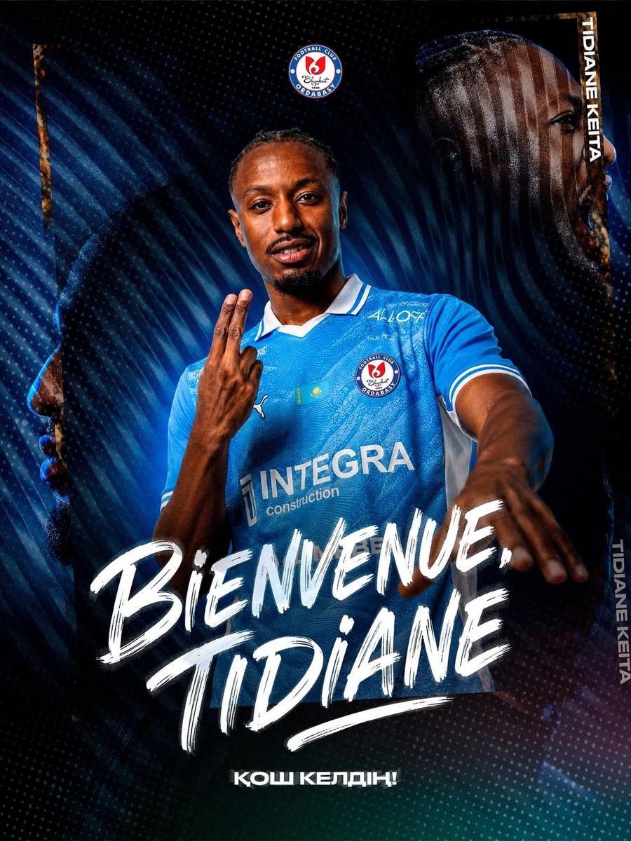 Ordabasy l-a prezentat oficial pe Tidiane Keita // Sursă foto: Instagram @fc__ordabasy A plecat după un singur sezon! Transferat din Superliga la Ordabasy