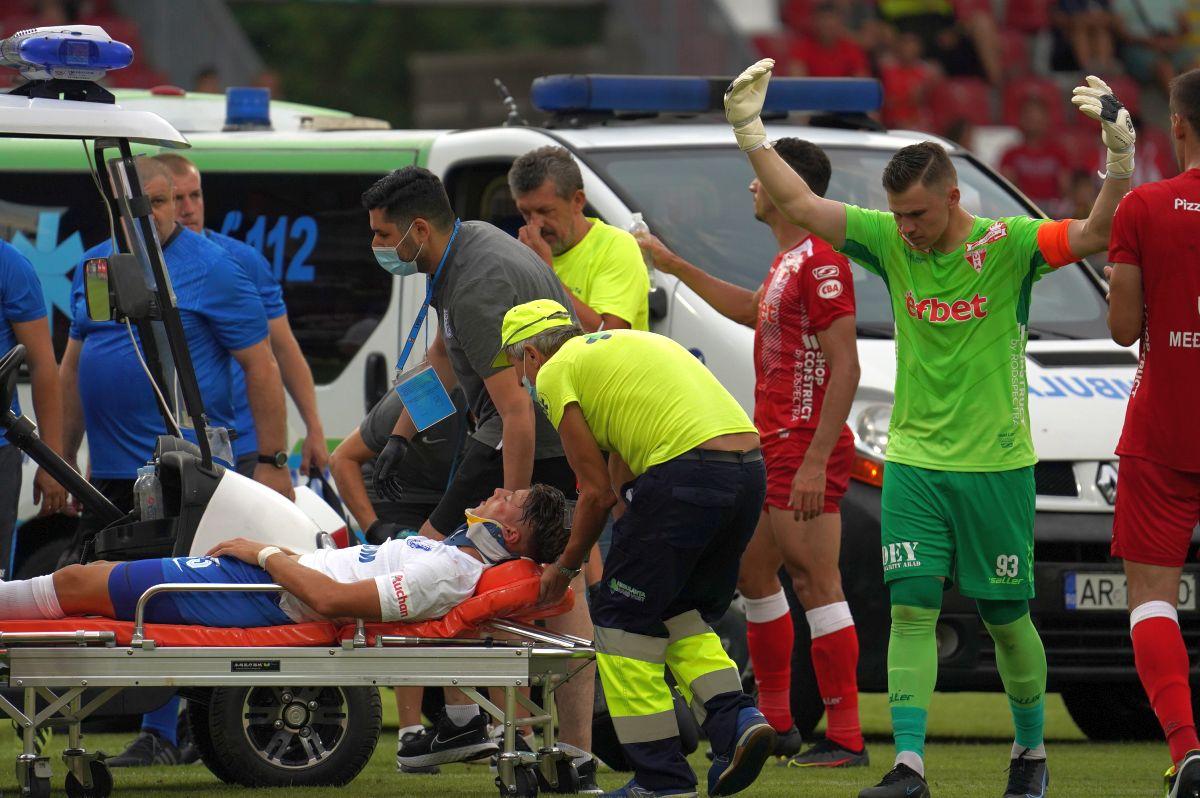 FOTO Accidentare Dănuleasa, UTA - Farul