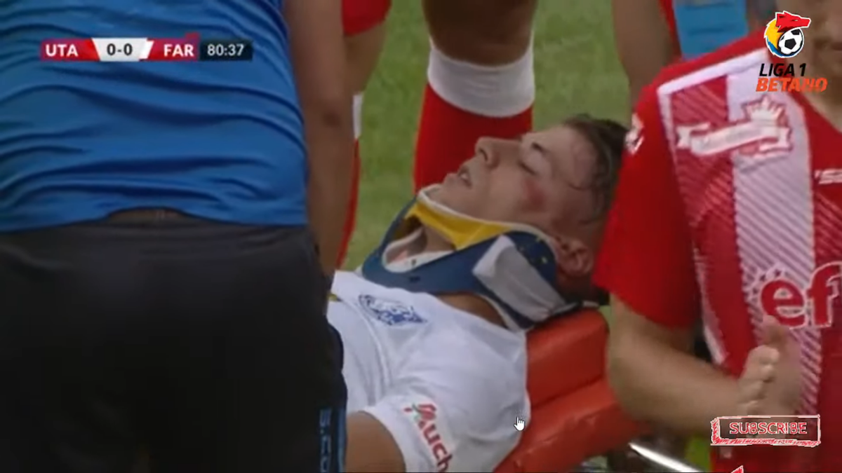 Momente de panică în UTA - Farul » Dănuleasa, inert după o ciocnire violentă! Și-a revenit la urcarea în ambulanță