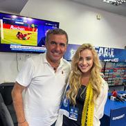 Olivia Cucoș la meciul tur de la Ovidiu
