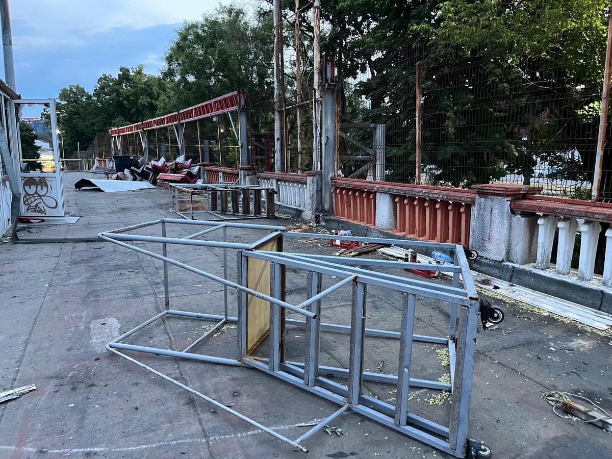 Stadion Dinamo - machetă și imagini de la demolarea actualei arene
