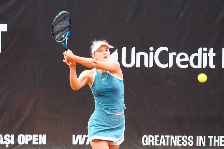 Irina Begu în meciul din sferturile de finală ale UniCredit Iași Open Foto: Roxana Fleșeru