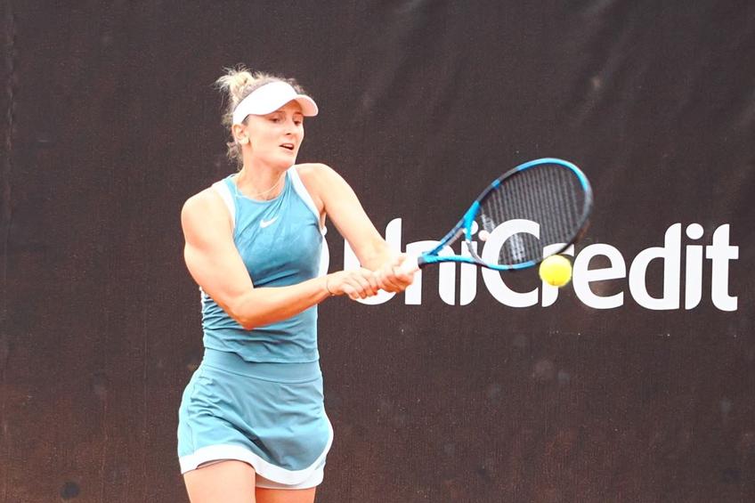 Irina Begu în meciul din sferturile de finală ale UniCredit Iași Open Foto: Roxana Fleșeru