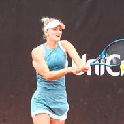 Irina Begu în meciul din sferturile de finală ale UniCredit Iași Open Foto: Roxana Fleșeru