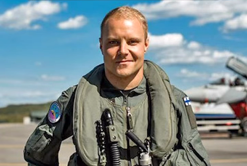 Valtteri Bottas a fost lunetist în armata finlandeză. Foto: Instagram