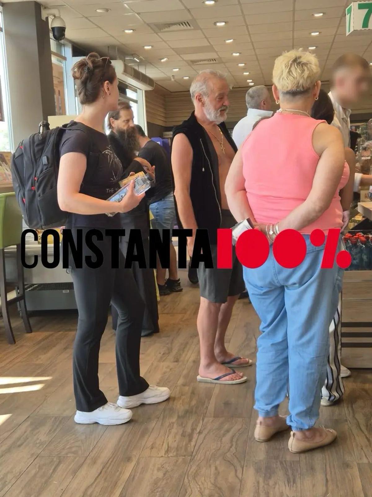 Gigi Becali, surprins într-o benzinărie în drumul spre Constanța / FOTO: Constanța 100%