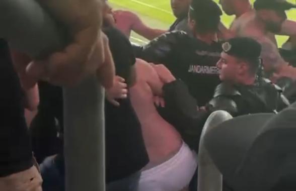 Scandal la Universitatea Craiova - FC Argeș! Jandarmeria a trebuit să intervină