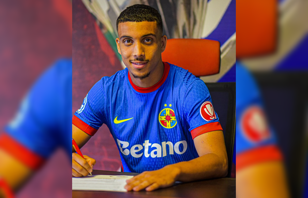 FCSB l-a prezentat pe Aymen Boutoutaou » Durata contractului, numărul de pe tricou și suma