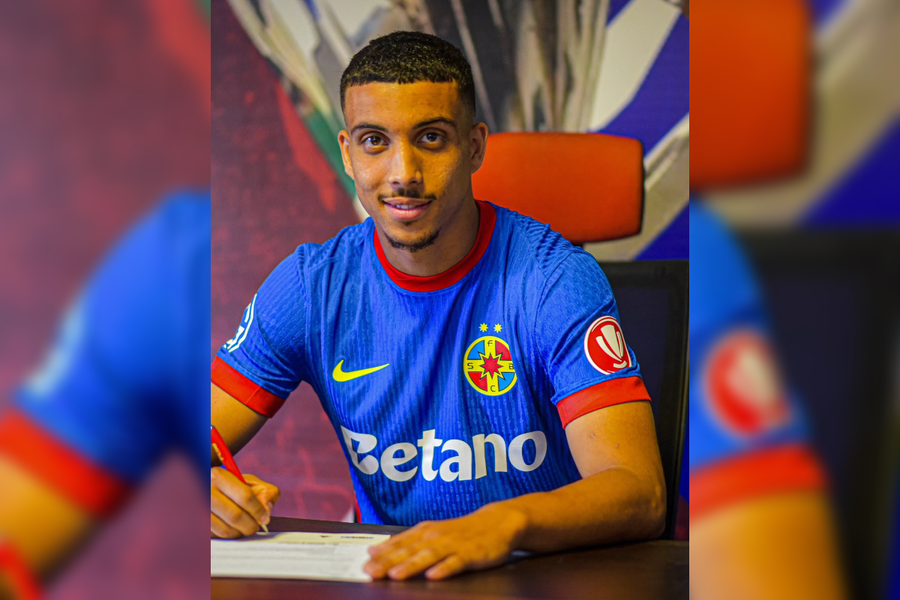 FCSB l-a prezentat pe Aymen Boutoutaou// foto Facebook @FCSB Antrenorul lui Auda a reacționat după ce a aflat planul celor de la FCSB: „E o informație bună!”