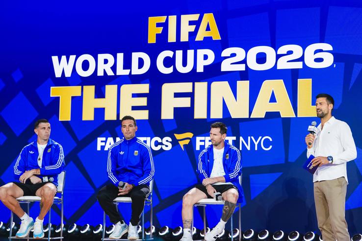 Leo Messi, Novak Djokovic, Tom Brady, pe aceeași scenă, înainte de Spania - Argentina/ foto Imago Images