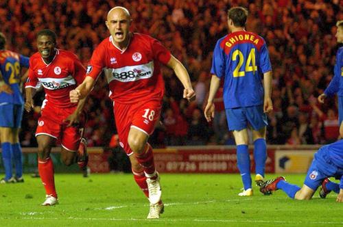 Massimo Maccarone în Middlesbrough - FCSB 4-2