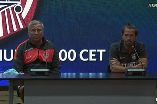 Dan Petrescu (stânga), alături de Ciprian Deac // captură Facebook @ Floriana FC