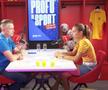 Cătălin Țepelin și Mihaela Buzărnescu, în studioul GSP