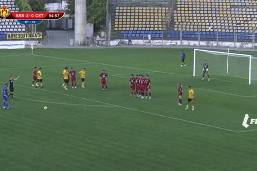 Portarul Bogdan Căucă, gol din lovitură liberă în Cupa României
Foto: frf.tv