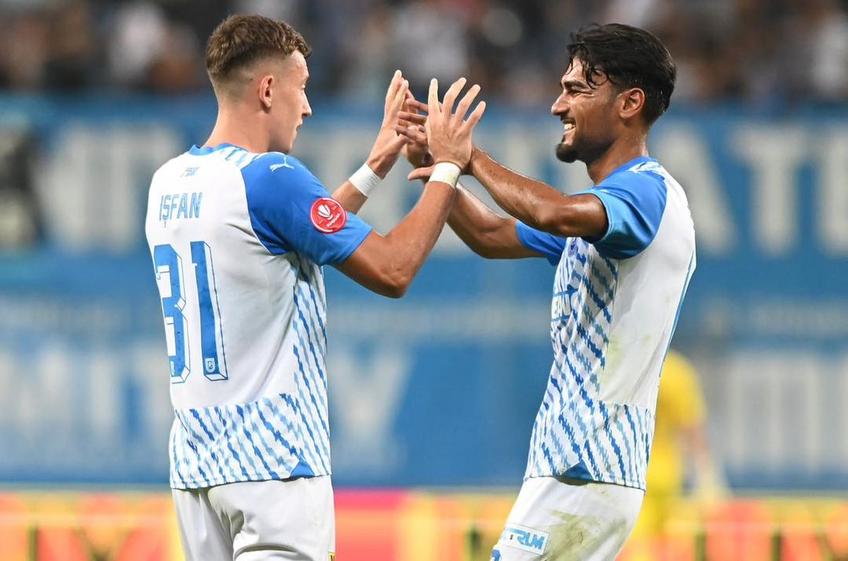 Universitatea Craiova a învins-o pe UTA, scor 3-0, în etapa #6 din Superliga și urcă provizoriu pe primul loc al clasamentului.