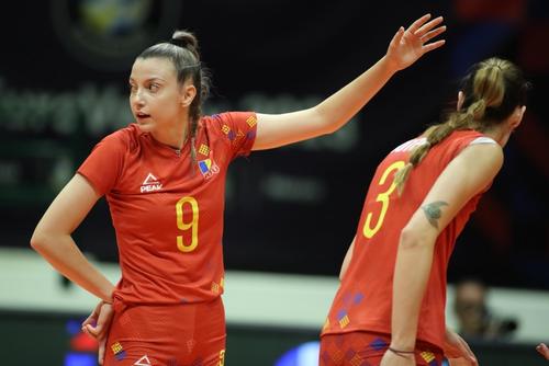 Iarina Axinte în meciul de joi FOTO CEV