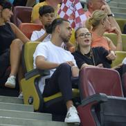 Antonia Salanță, iubita lui Daniel Bîrligea la meciul Rapid - FCSB, 2-2