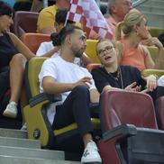 Antonia Salanță, iubita lui Daniel Bîrligea la meciul Rapid - FCSB, 2-2