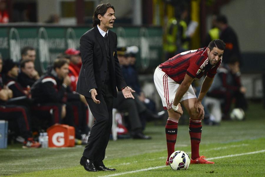 Adil Rami și antrenorul Pippo Inzaghi la AC Milan / Foto: Imago Derapaj suburban la adresa lui Lamine Yamal: „Are apucături de pușcăriaș. Așteaptă întâi să faci ceva, fiu de curvă!”