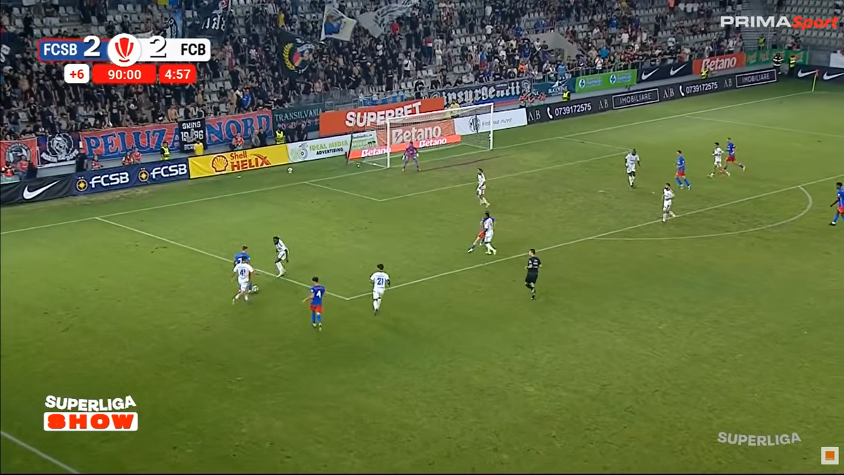 Golul de 3-2 marcat de FCSB cu Botoșani